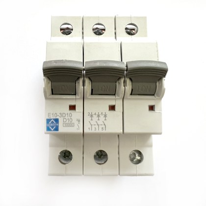 Lewden Control Gear CGD E10-3D10 D10 10A 10 Amp 3 Pole Phase MCB Circuit Breaker Type D